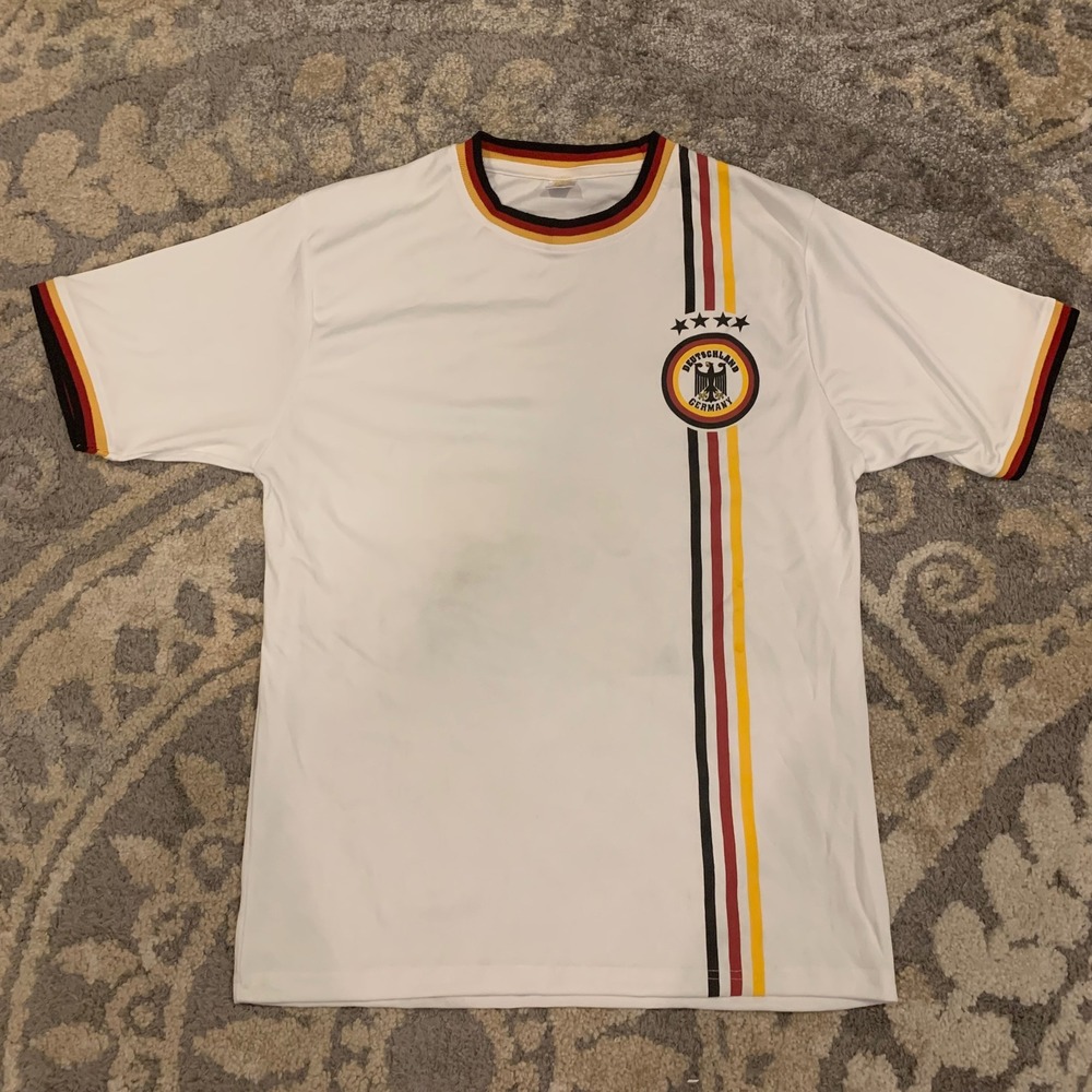 RMT Germany Deutschland Soccer Jersey Style Shirt World Cup Fan Men's Medium - Picture 2 of 5